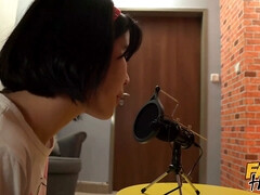 18, フェラチオ, 茶髪の, イく瞬間, Hd, 怪物, オーガズム, オッパイの