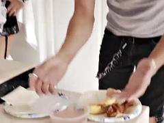 Busty redhead french maid getting fucked: Big Tits, Big Ass  Blowjob Porn