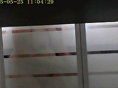 Voyeur spycam big tit girl in shower