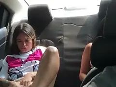 Bisexuell, Geschnappt, Dildo, Handjob, Küssen, Masturbation, Dürr, Strapon