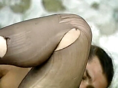 Grote kont, Grote mammen, Rondborstig, Sperma shot, Natuurlijke tieten, Openbaar, Roodharige vrouw, Tieten likken