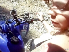 18, お尻, フェラチオ, 彼氏, アウトドア, オマンコ, オッパイの, 濡れ