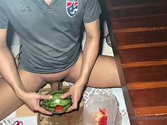 素人, アジア人, デカチン, 足, ゲイ, オナニー, 一人, おもちゃ