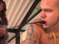 Anal, Rubia, Amarrada, Grupo, Grupo, Sexo duro, Orgía, Trio