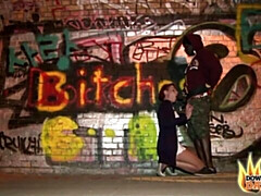 Grote kont, Grote lul, Pijpbeurt, Hondjeshouding, Natuurlijke tieten, Roodharige vrouw, Kort haar, Tieten likken