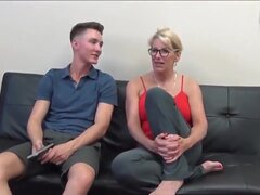 Lucky son pounds tight pussy of his slutty stepmom