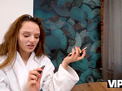 美人, フェティッシュ, 女 人男 人, Hd, コキ, ロシア人, 三人