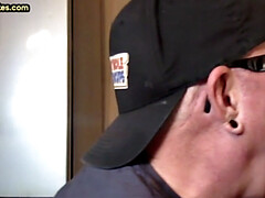 IR gloryhole amateur assfucked after sucking cock