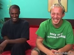 a funny white man and a hung black stud, sex