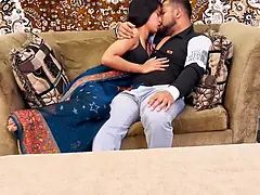 Pareja, Marido, Indio, Besar, Mamá, Pezones, Sexo fuerte, Esposa