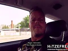 Hitzefrei.dating ► skinny Megan Venturi screwed by random man in cab and abandoned medical center ◄ public