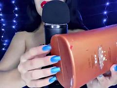 Yeya ASMR comiendo crema: Big Tits, Amateur  Brunette Porn