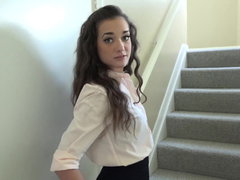 Petite hoe gets a chance to play with cock