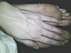 43 year old lady with dirty big soles