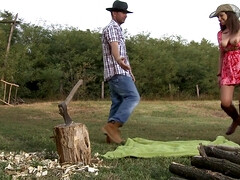 アナル, デカパイ, フェラチオ, 茶髪の, 巨乳な, 気狂い, アウトドア, 濡れ