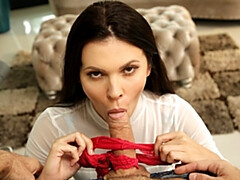 Cul, Sucer une bite, Brunette brune, En levrette, Hard, Hd, Maman, Pov