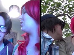 フェラチオ, 茶髪の, イく瞬間, 顔射, 熟年, タトゥー