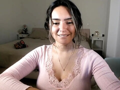 Hot latina MILF shows her huge buttocks