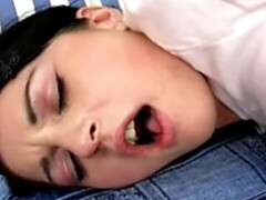 In den arsch, Grosser arsch, Grosse titten, Blasen, Braunhaarige, Sperma im mund, Hundestellung, Erniedrigung