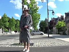 Amateur, Fetichismo travestista, Gay, Pajear, Lencería, Masturbación, Al aire libre, Público