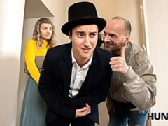 Verga grande, Rubia, Mamada, Estilo perrito, Tetas naturales, Flaco, Adolescente, Tetas