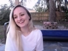 Leie, Blondine, Masturbation, Im freien, Jungendliche (18+), Netzkamera