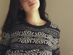 ベッドルーム, ビキニ, 黒人, パンティ, ふっくら乳首, オマンコ, 一人, スカートのぞき