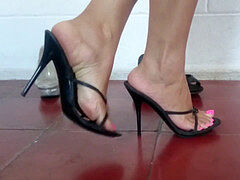 Platform high-heeled slippers taunt (JOM)
