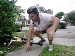 デカパイ, 茶髪の, 巨乳な, カップル, イマラチオ, バック, ラティーナ, オッパイの