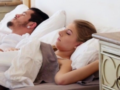 フェラチオ, 茶髪の, バック, 乳首, ティーン, オッパイの