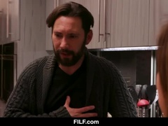 Grote mammen, Bruinharig, Sperma shot, Reusachtig, Latijnse vrouw, Likken, Rijden, Tieten likken