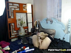 Aziatisch, Hardcore, Kut duiken, Roodharige vrouw, Alleen, Tieten likken, Speelgoed, Webcamera