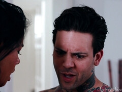 Pijpbeurt, Bruinharig, Sperma shot, Handbeurt, Doordringend, Kut duiken, Roodharige vrouw, Kort haar