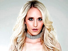 Cutie blonde with big bottom Ginger Banks nailed from behind