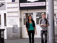 Couple, Cocu, Tchèque, Hd, Argent, Petite femme, Public, Adolescente