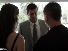 Anaal, Grote kont, Rondborstig, Sperma shot, Rijpe lesbienne, Kantoor, Realiteit, Swinger