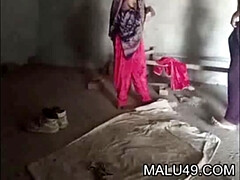 Horny Indian Wife Blowjob and Standing Fucking