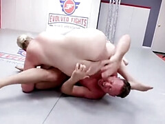 Lila Lovely Pegs Pierce Paris in Hot Wrestling Sex Fight with Big Natural Tits