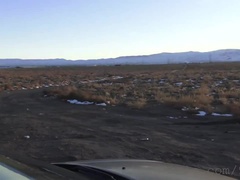 Leie, Blondine, Blasen, Auto, Im freien, Pov, Öffentlich, Muschi