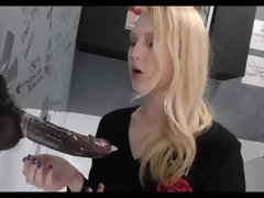 Zwart, Blond, Pijpbeurt, Lul, Erotisch, Klein, Mager, Softcore pornografie