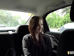 Suburban woman hitchhiking to the city for a creampie - Tyna Shy