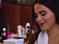 Бикини, Минет, Брюнетки, Семяизвержение, Сперма на лице, Ласковые ручки, Поцелуи, Душ