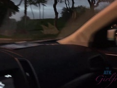 Bad, Strand, Kleid, Fingern, Flashen, Nackt, Zierlich, Muschi