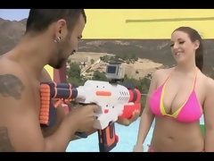 Angela White Pounded At Pool - Hardcore Sex