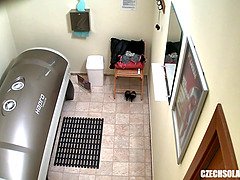 Enthousiasteling, Blond, Tsjechisch, Huisgemaakt, Masturbatie, Realiteit, Zonnebank, Alleen