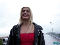 Lewd teen in red dress amazing adult clip