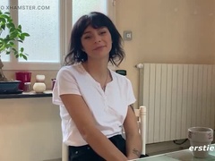 素人, お尻, クリトリス, 女, ドイツ人, 毛深い, オッパイの, バイブレーター