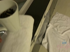 ブロンド, 汚れた　, ドレス, 彼女, パンティ, ハメ撮り, 剃毛, オッパイの