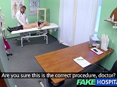 Hot blonde gets the full doctors treatment
