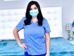 ぽっちゃり, デカパイ, フェラチオ, 茶髪の, バック, 手コキする, 淫乱熟女, 看護婦